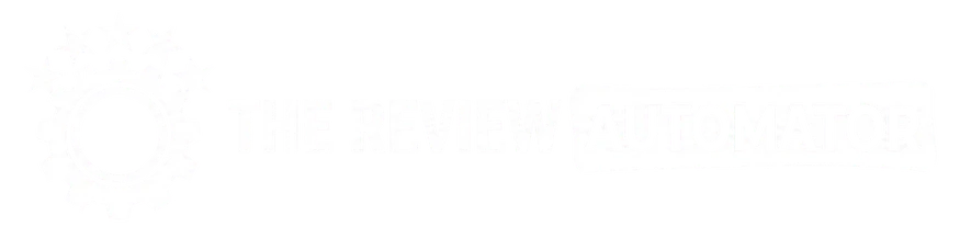 The Review Automator black & white logo